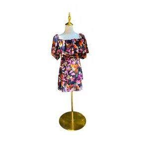 Misa Los Angeles Vibrant Floral Mini Dress